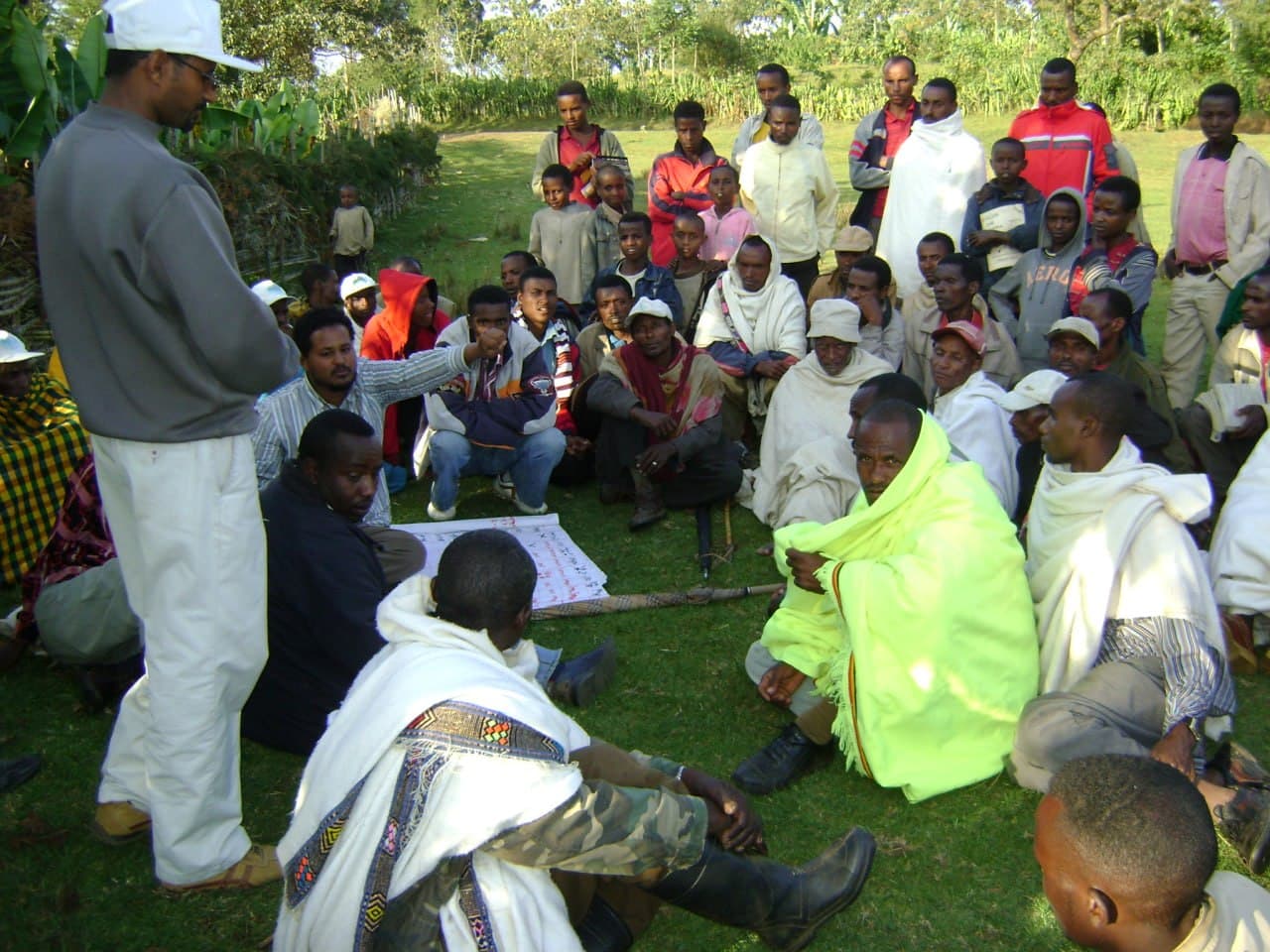 Participatory Integrated Community Development (PICD) Exercise with community members to explore their resource and look for gaps identified in the community